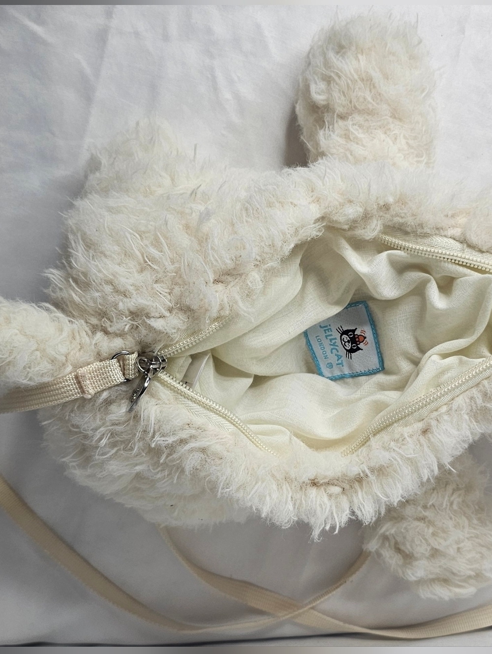 Jellycat Munro Scottie Dog Bag Plush White Terrier Puppy Crossbody Purse Rare - Picture 9 of 14